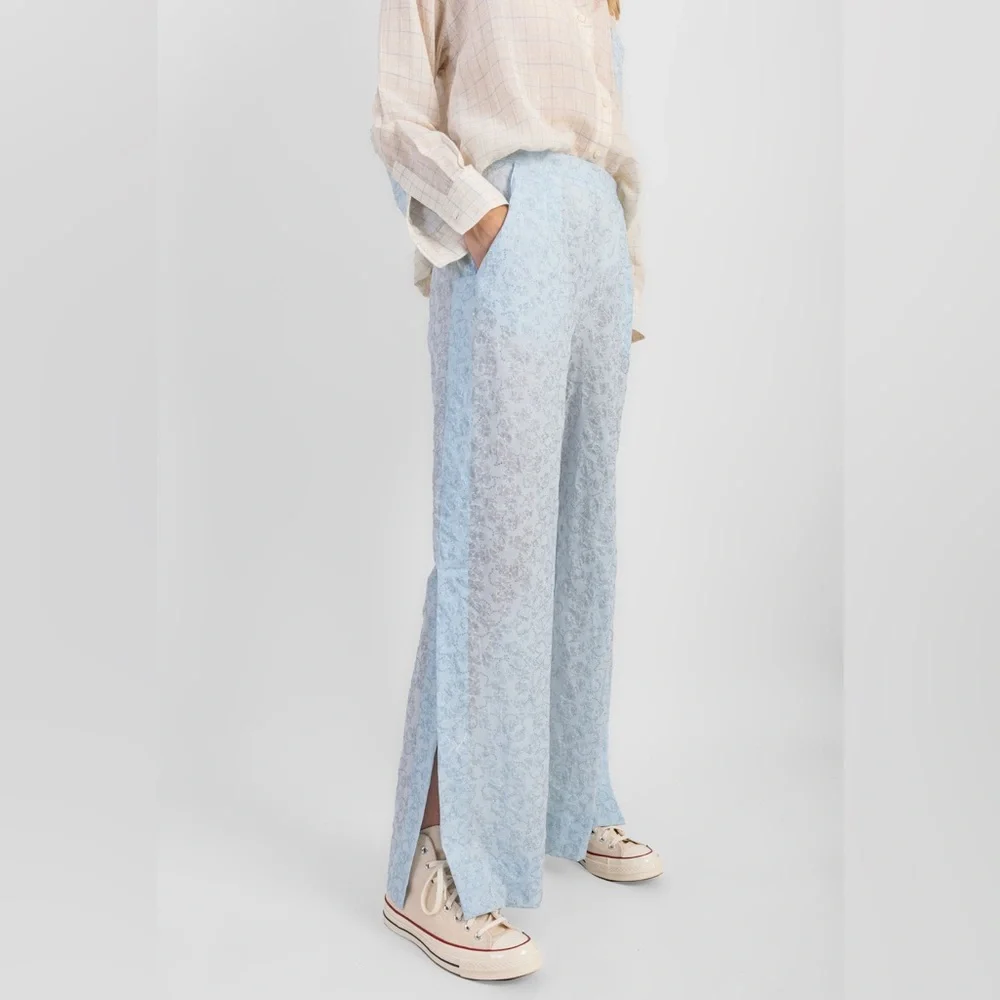 New KOCH Jules Pants Sky Bloom, Size L New w/Tag Retail $420